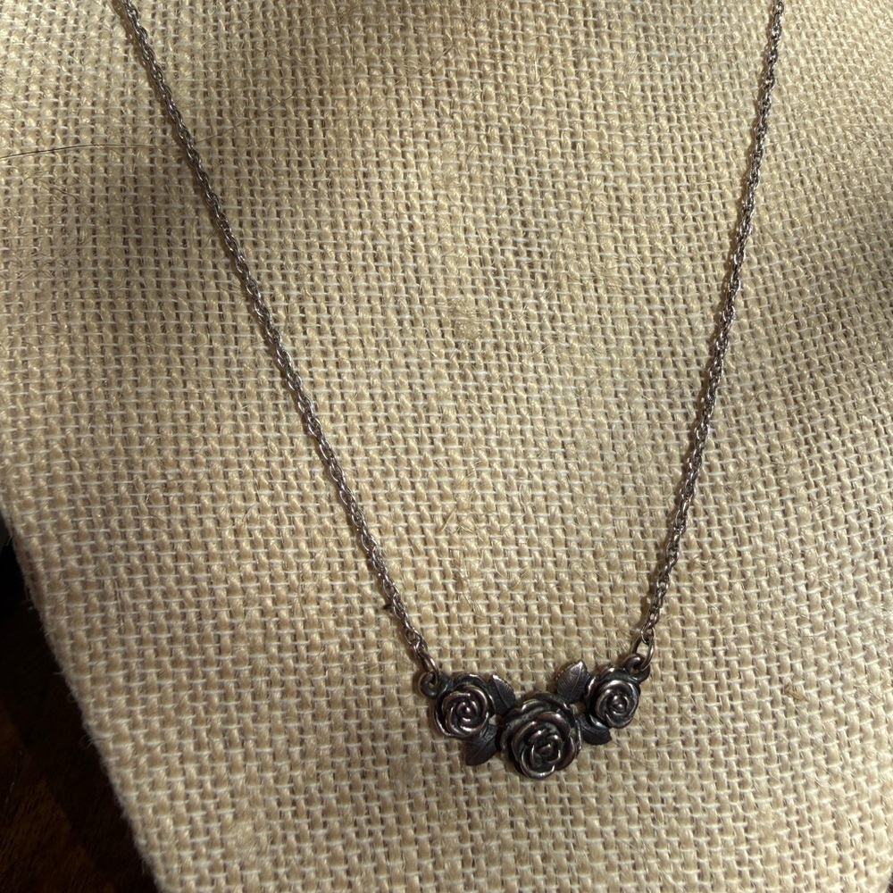 James Avery Sterling Silver Rose Necklace - Picture 4 of 6